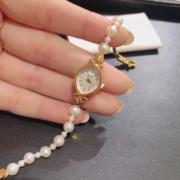 Luxury Pearl Bracelet Quartz Watch for Women