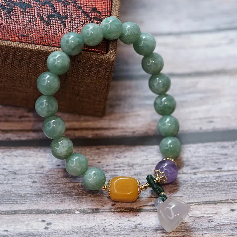 Natural Jade Gemstone Bracelet for Women and Men