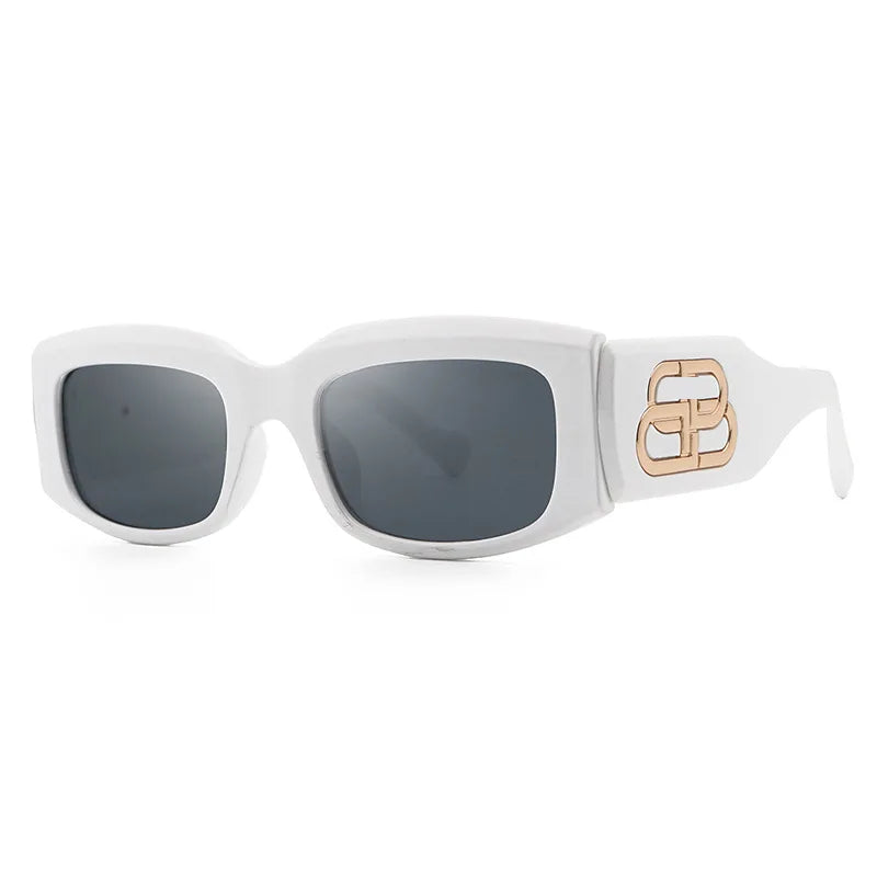 FEISHINI Retro Square Sunglasses UV400 - Unisex