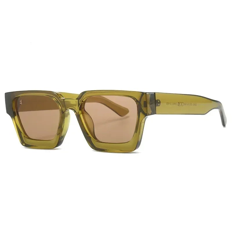 Retro Square Sunglasses - Unisex Vintage UV400 Shades