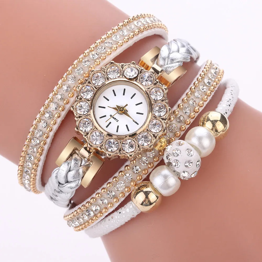 Vintage Wrap Bracelet Watch - Stylish Quartz Timepiece for Women