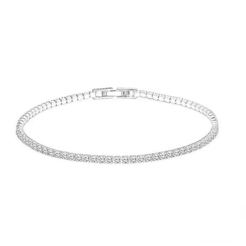 Sterling Silver Tennis Bracelet with Zirconia