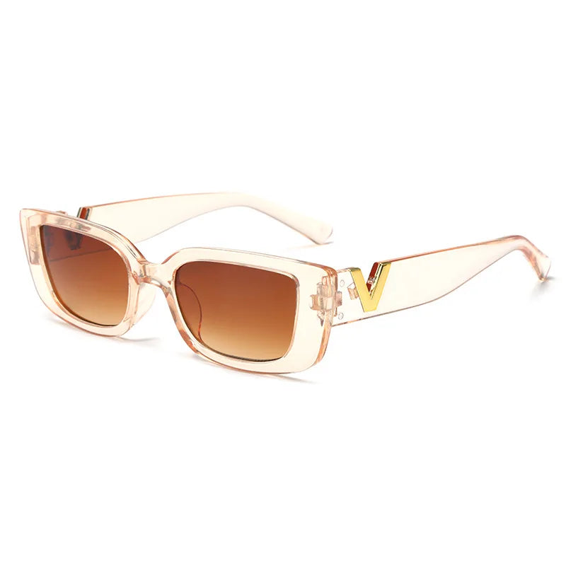 Retro Cat Eye Jelly Sunglasses with Metal Hinges