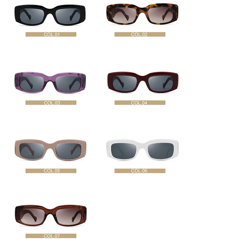 FEISHINI Retro Square Sunglasses UV400 - Unisex