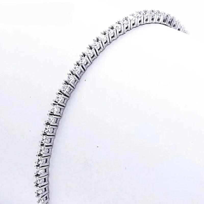 Sterling Silver Tennis Bracelet with Zirconia