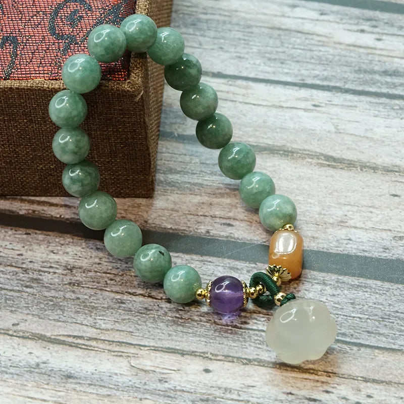 Natural Jade Gemstone Bracelet for Women and Men